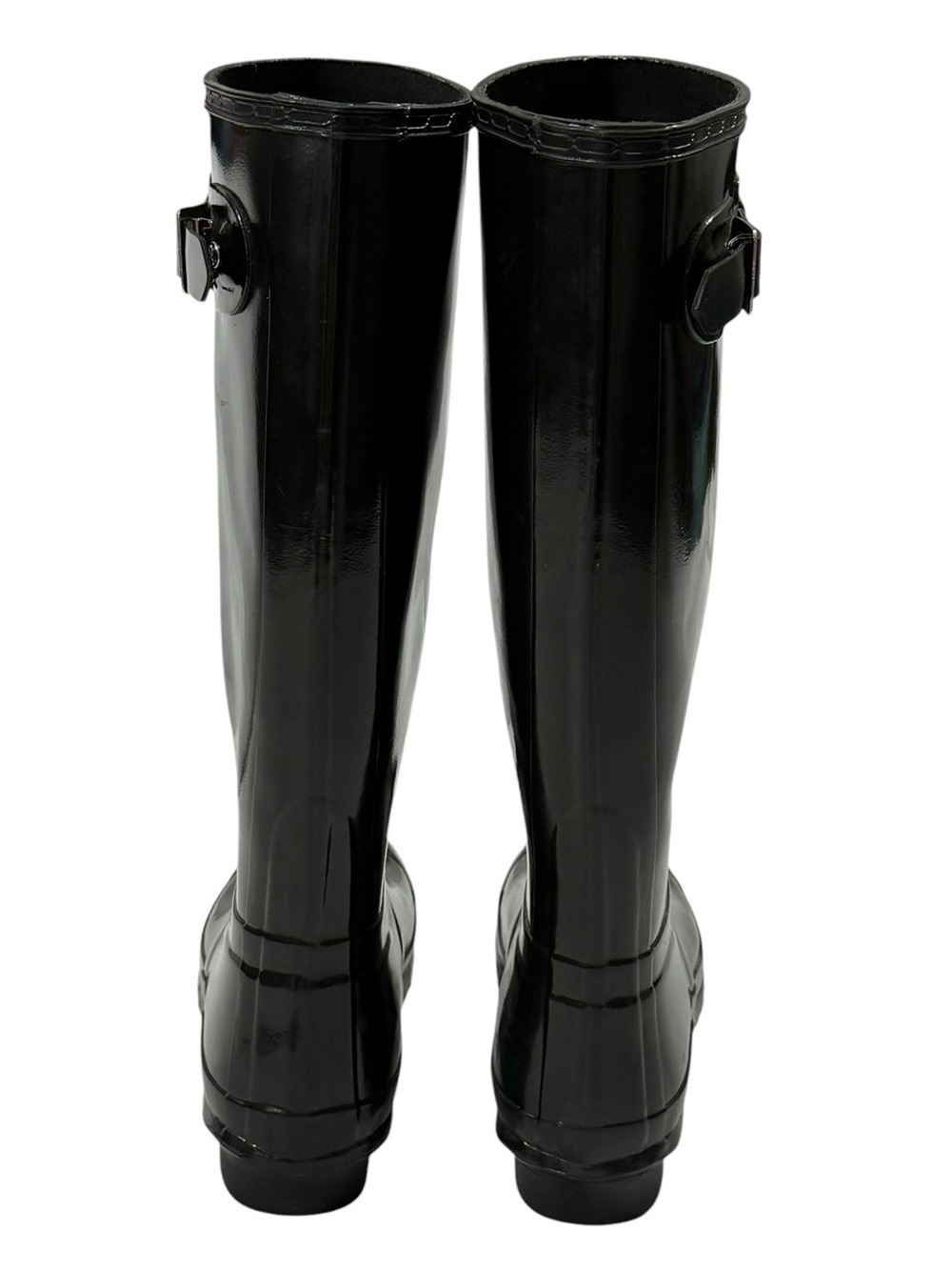 Hunter Original Tall Gloss Black Rain Boots Womens US 7/UK5 - Picture 5 of 15